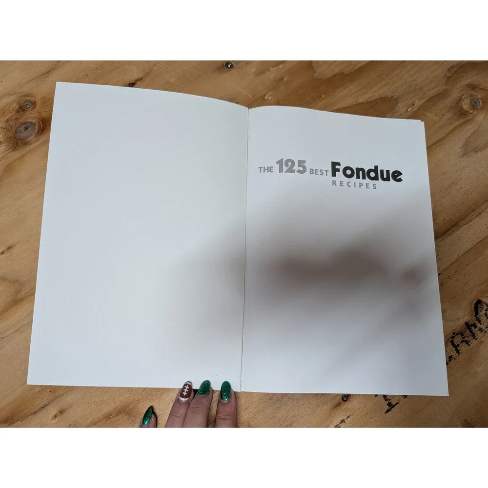 Ilana Simon The 125 Best Fondue Recipes Book OS White Excellent Softcover 2001